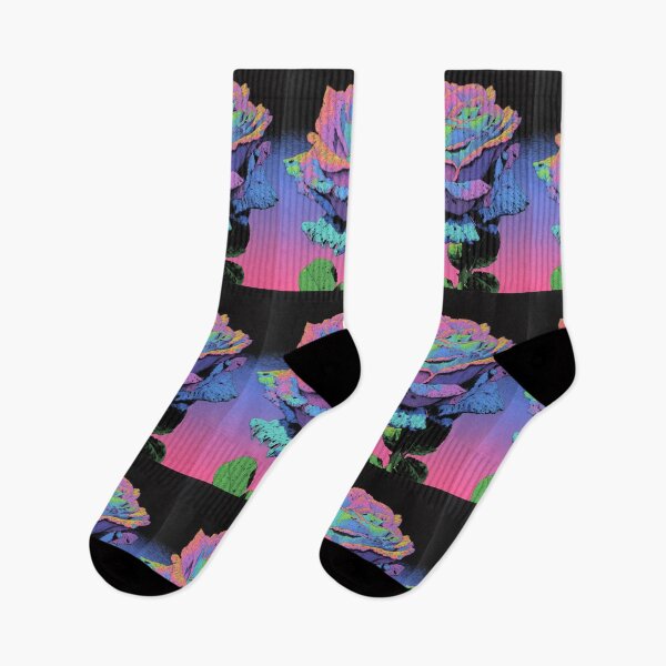 Item preview, Psychedelic Rose – Retro Floral Illustration designed and sold by BlissxPals.