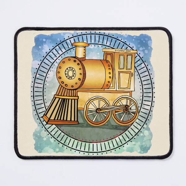 Item preview, Yellow Railroad Train designed and sold by artmuvz.