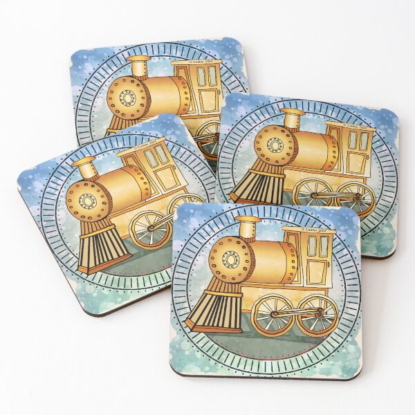 Item preview, Yellow Railroad Train designed and sold by artmuvz.