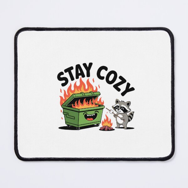 Item preview, Cute Raccoon Roasting Marshmallow Apocalyptic Humor Art designed and sold by Mr-wow.