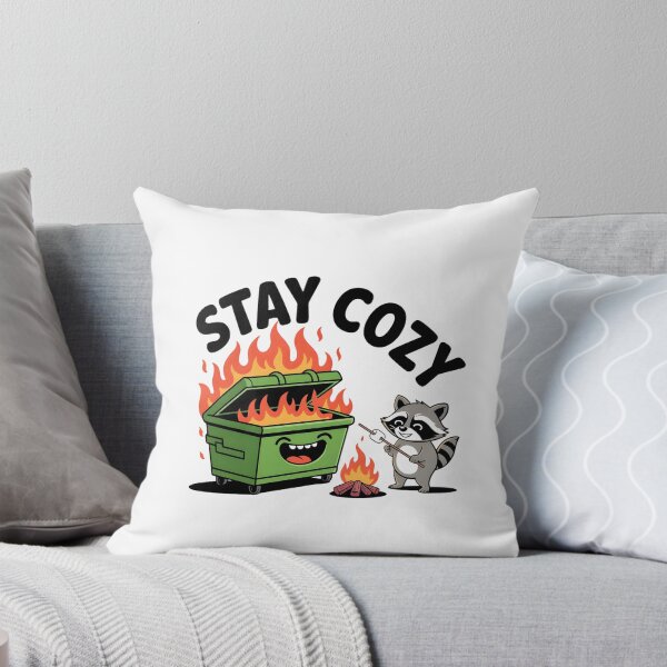 Item preview, Cute Raccoon Roasting Marshmallow Apocalyptic Humor Art designed and sold by Mr-wow.