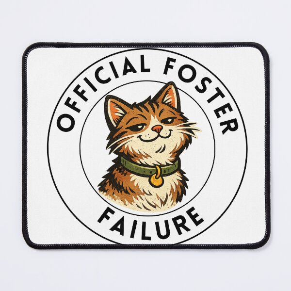 Item preview, Official Foster Failure Cat Badge designed and sold by TheCrookedFern.