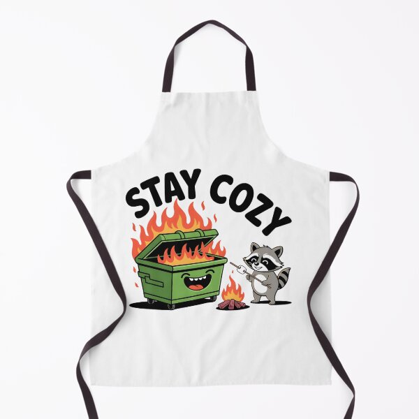 Item preview, Cute Raccoon Roasting Marshmallow Apocalyptic Humor Art designed and sold by Mr-wow.