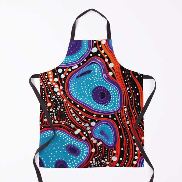 Item preview, Aboriginal Inspired Dot Art - Water Hubs and Lava Streams designed and sold by GrinGalore.