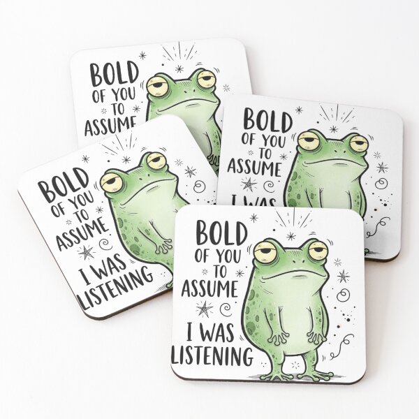 Item preview, Bold Of You Assume Funny Frog  designed and sold by CoolTShirtDesign.