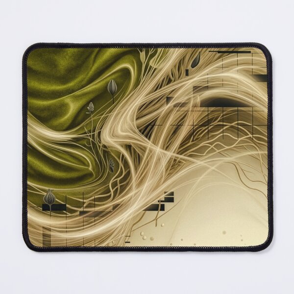 Item preview, Velvet Moss & Golden Tendrils Abstract designed and sold by Kate1art.