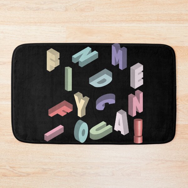 Item preview, Find Me If You Can Scattered Letter Typography Shirt designed and sold by DrTol.