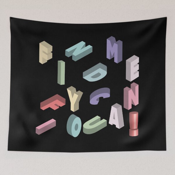 Item preview, Find Me If You Can Scattered Letter Typography Shirt designed and sold by DrTol.