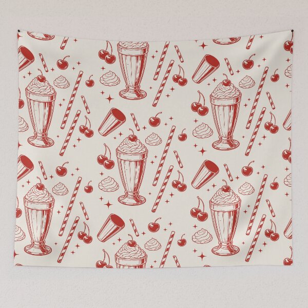 Item preview, No substitutes milkshake Vintage 60s Diner Graphics designed and sold by CamaleonDesigns.