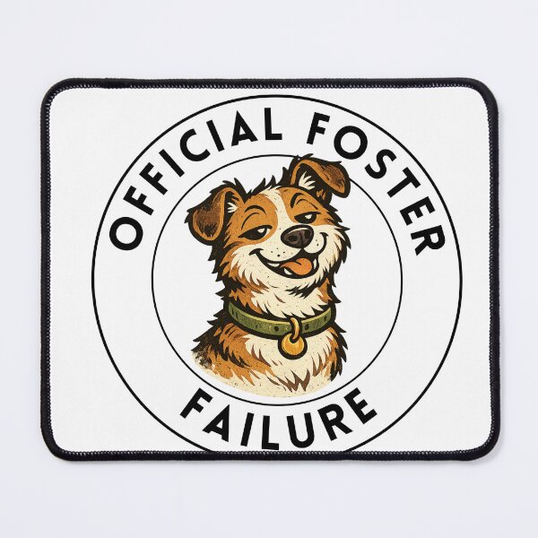 Item preview, Official Foster Failure Dog Badge designed and sold by TheCrookedFern.