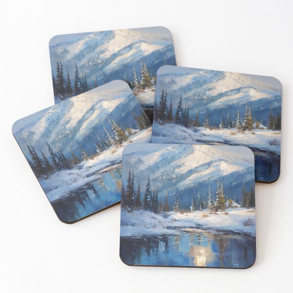 Item preview, Whispering Snow Peaks Mirror Serenity designed and sold by Venon28.
