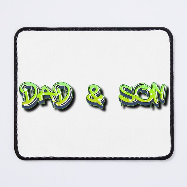 Item preview, Dad & Son Graffiti Urban Style Neon Green Dripping Typography designed and sold by VibranPalette.