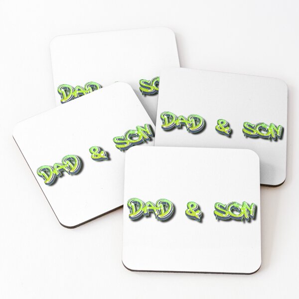 Item preview, Dad & Son Graffiti Urban Style Neon Green Dripping Typography designed and sold by VibranPalette.