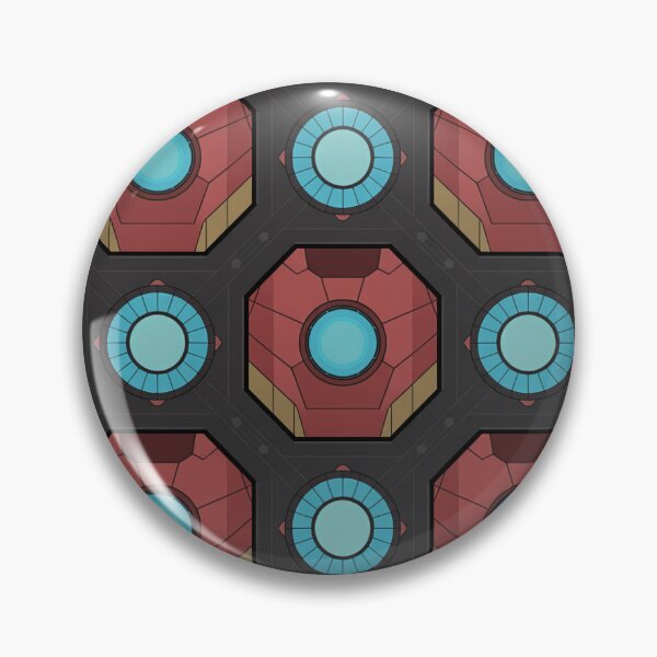 Item preview,  Helmet Octagon Seamless Pattern - Arc Reactor Hero Repeat designed and sold by Midnight Veil Designs.