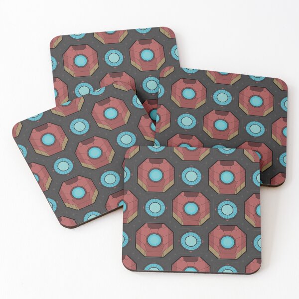 Item preview,  Helmet Octagon Seamless Pattern - Arc Reactor Hero Repeat designed and sold by Midnight Veil Designs.