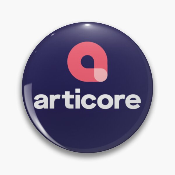 Item preview, Articore Pin - Blue designed and sold by Redbubble Merch Store.