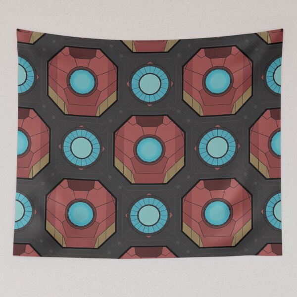 Item preview,  Helmet Octagon Seamless Pattern - Arc Reactor Hero Repeat designed and sold by Midnight Veil Designs.