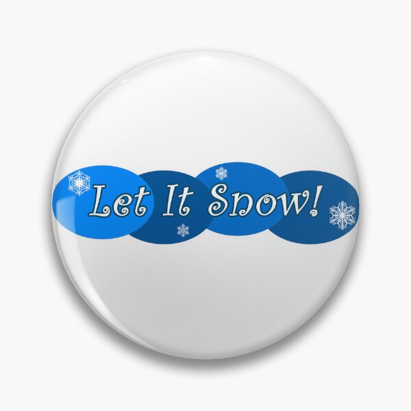 Item preview, Let It Snow Blue designed and sold by Normbot2000.