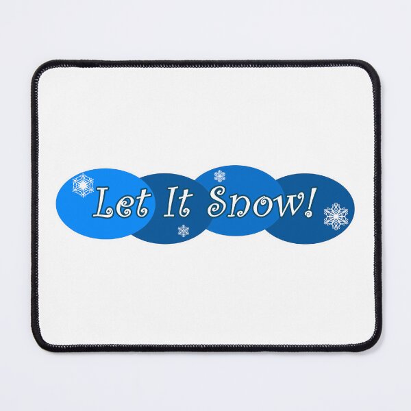 Item preview, Let It Snow Blue designed and sold by Normbot2000.