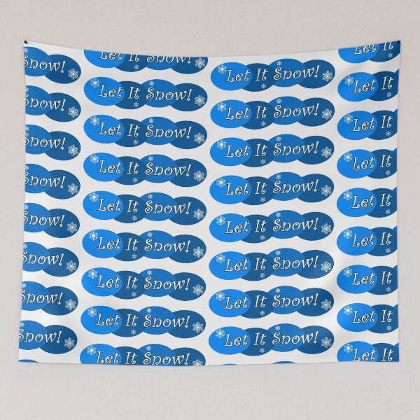 Item preview, Let It Snow Blue designed and sold by Normbot2000.