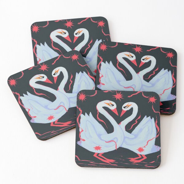 Item preview, Heartfire Swans Dance Through Crimson Storms designed and sold by Venon28.