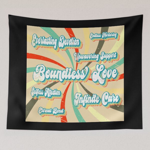 Item preview, Boundless Love Vintage Mom Typography designed and sold by DrTol.