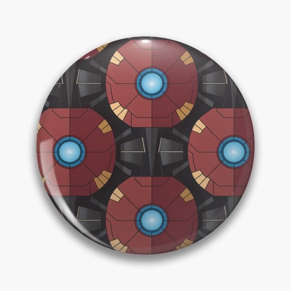Item preview, Arc Reactor Seamless Pattern - Hero Helmet Repeat Design designed and sold by Midnight Veil Designs.
