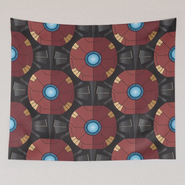 Item preview, Arc Reactor Seamless Pattern - Hero Helmet Repeat Design designed and sold by Midnight Veil Designs.