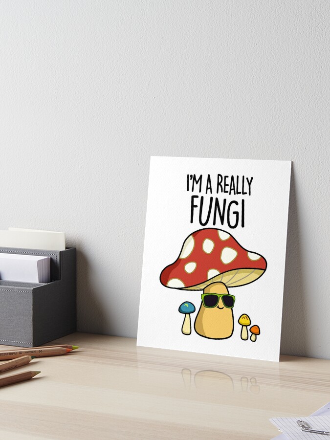 Shitake Happens Funny Mushroom Puns  Poster for Sale by punnybone