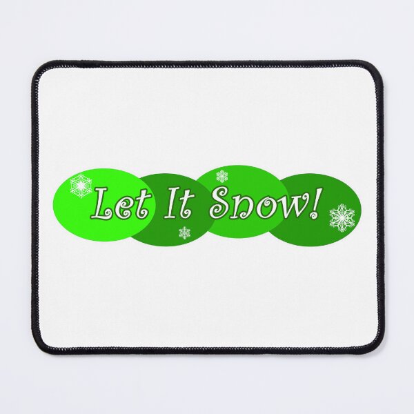 Item preview, Let It Snow Green designed and sold by Normbot2000.