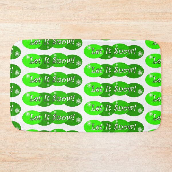 Item preview, Let It Snow Green designed and sold by Normbot2000.