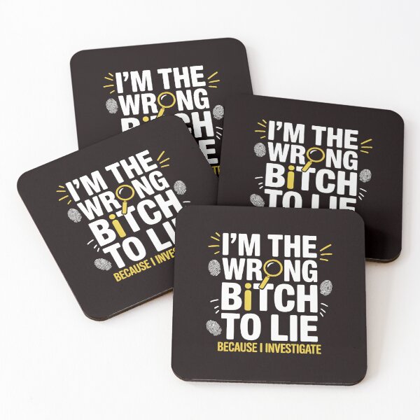 Item preview, I'm The Wrong Bitch To Lie – Bold Sarcastic Saying Humor designed and sold by Redgiant87x.