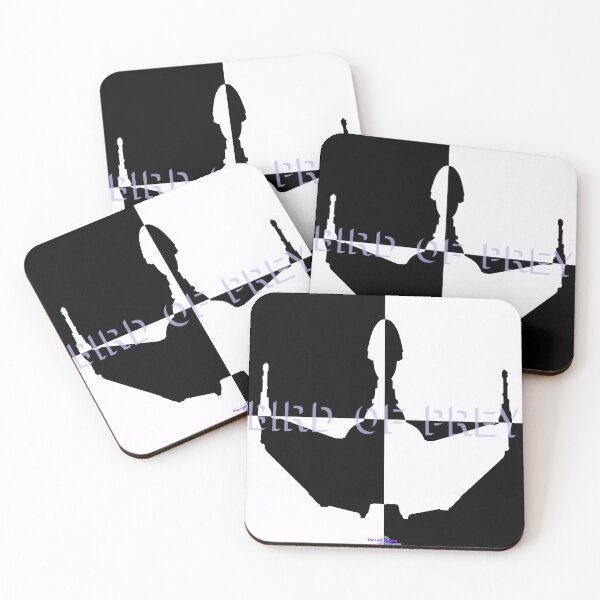 Item preview, Warrior ship black n white Pop Quad designed and sold by Lost Waters of Enceladus.
