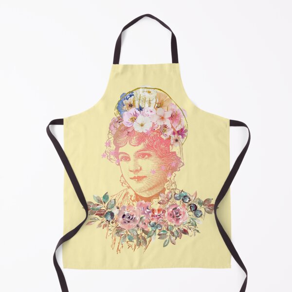 Item preview, Ready for spring Victorian Woman Lineart Collage designed and sold by mooncakekaro.