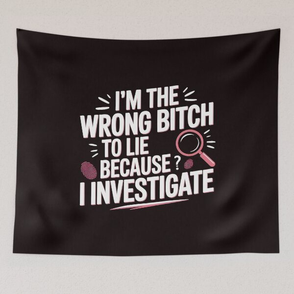 Item preview, I'm The Wrong Bitch To Lie – Sarcastic Saying Strong Attitude designed and sold by Redgiant87x.