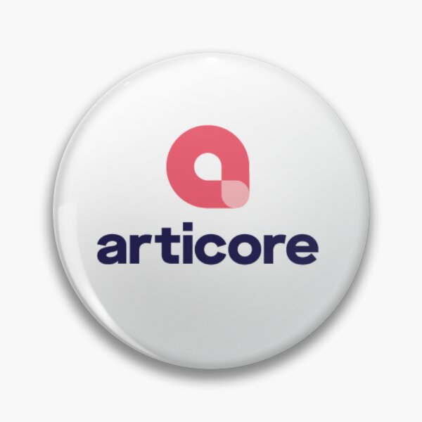 Item preview, Articore Pin - White designed and sold by Redbubble Merch Store.