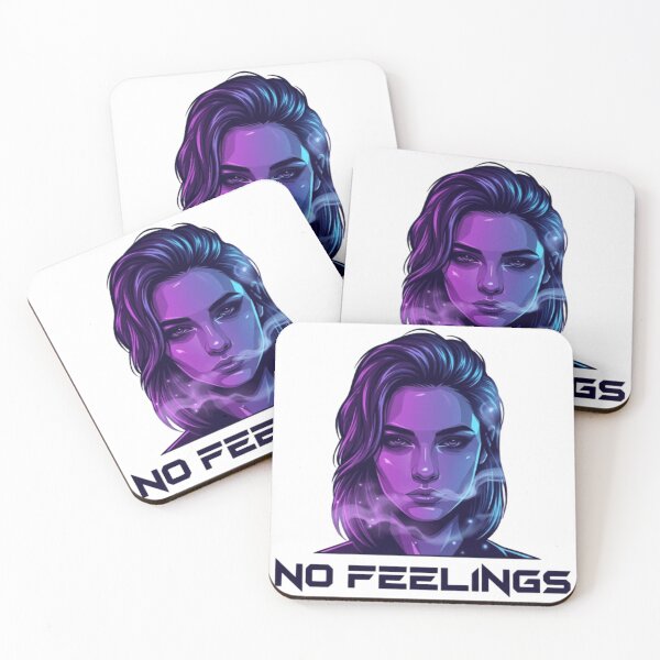 Item preview, No Feelings Cold Girl Streetwear Graphic designed and sold by Imaginarium of Chaos falcon88 .