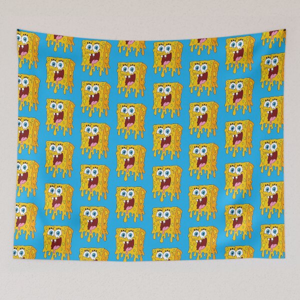 Item preview, Melting SpongeBob Cartoon Face Illustration designed and sold by Seven Design.