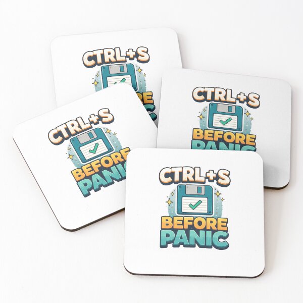 Item preview, Ctrl+S Before Panic - Funny Retro Floppy Disk Tech Sticker designed and sold by KaphzeShop.