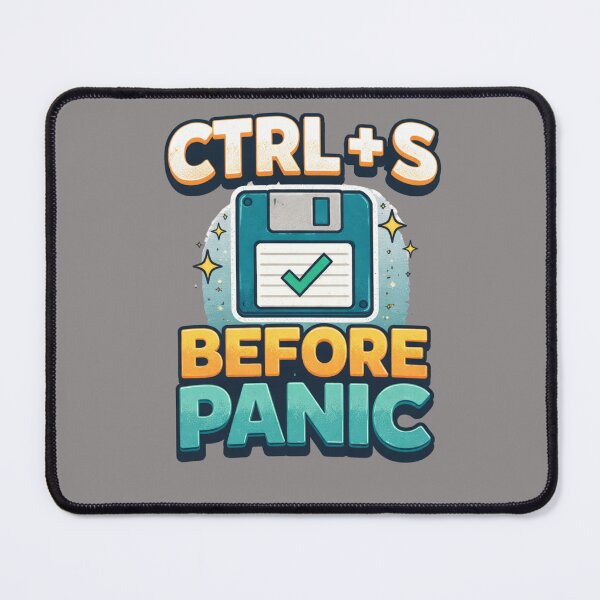 Item preview, Ctrl+S Before Panic - Funny Retro Floppy Disk Tech Sticker designed and sold by KaphzeShop.