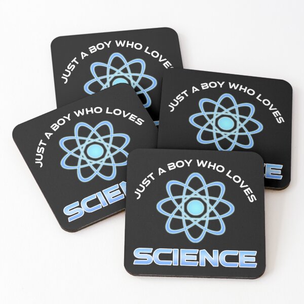 Item preview, Just A Boy Who Loves Science designed and sold by Cat Lady Designs.