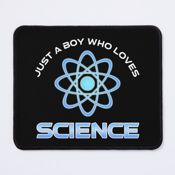 Item preview, Just A Boy Who Loves Science designed and sold by Cat Lady Designs.