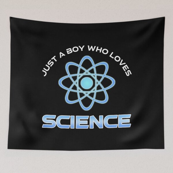 Item preview, Just A Boy Who Loves Science designed and sold by Cat Lady Designs.