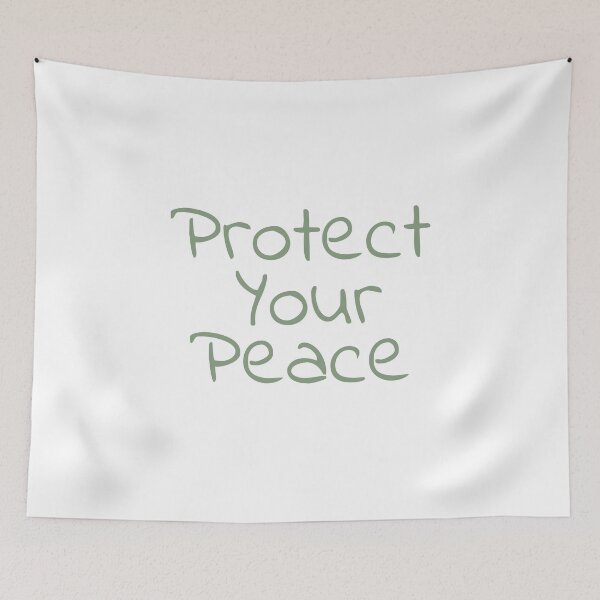 Item preview, Protect Your Peace - Minimalist Boho Typography designed and sold by Pansilu Designs.