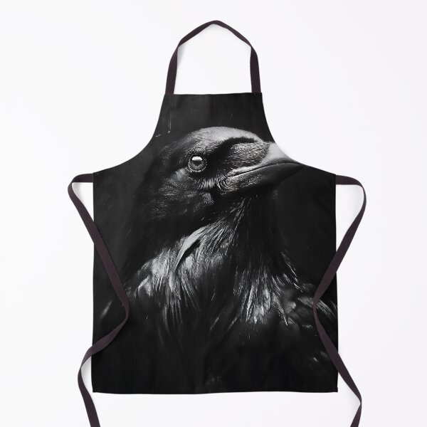 Item preview, Hyper-Realistic Monochrome Raven Profile designed and sold by EK-World.