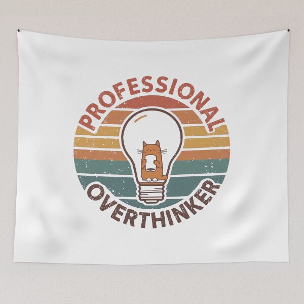 Item preview, Professional overthinker Cat  funny  gifts who love cats and identify with the overthinking mindset designed and sold by ketkacreations.