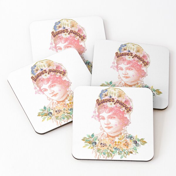 Item preview, Flower Power Victorian Spring Pastel Girl Collage designed and sold by mooncakekaro.