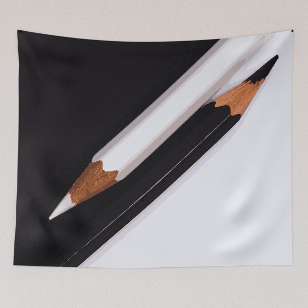 Item preview, Black and White Pencils on Contrasting Background designed and sold by Arturo Daniel Garcia Palomo.