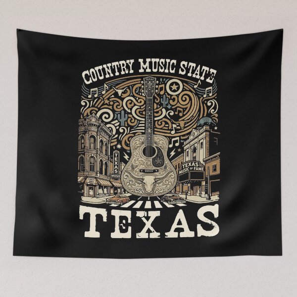 Artikelvorschau, Country-Musik-Staat Texas Souvenir Vintage Texas entworfen und verkauft von DSWShirts.