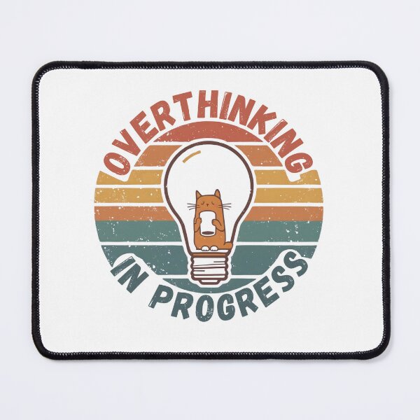 Item preview, Overthinker Cat funny gifts who love cats and identify with the overthinking mindset designed and sold by ketkacreations.